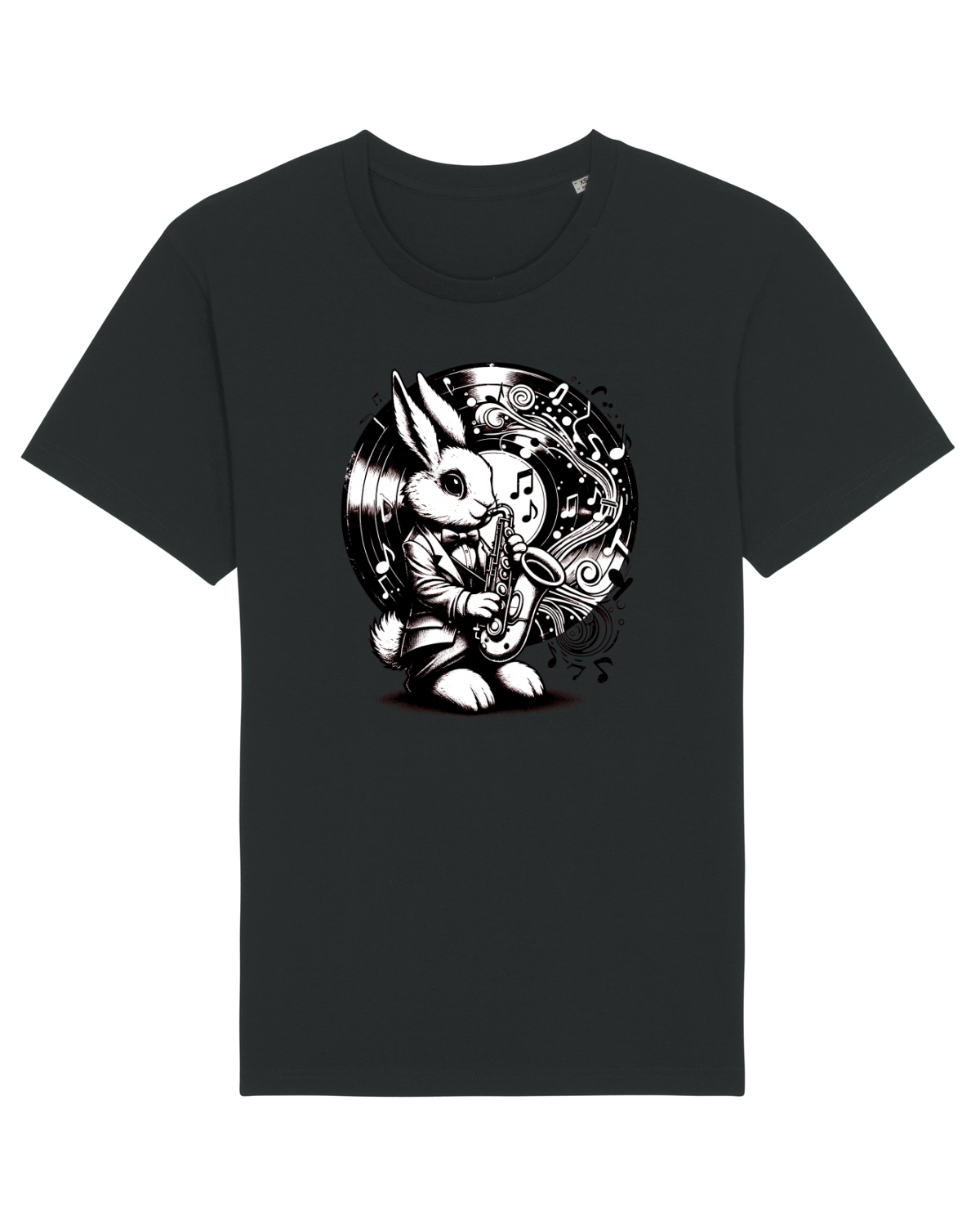 Tricou mânecă scurtă Unisex Rocker Black