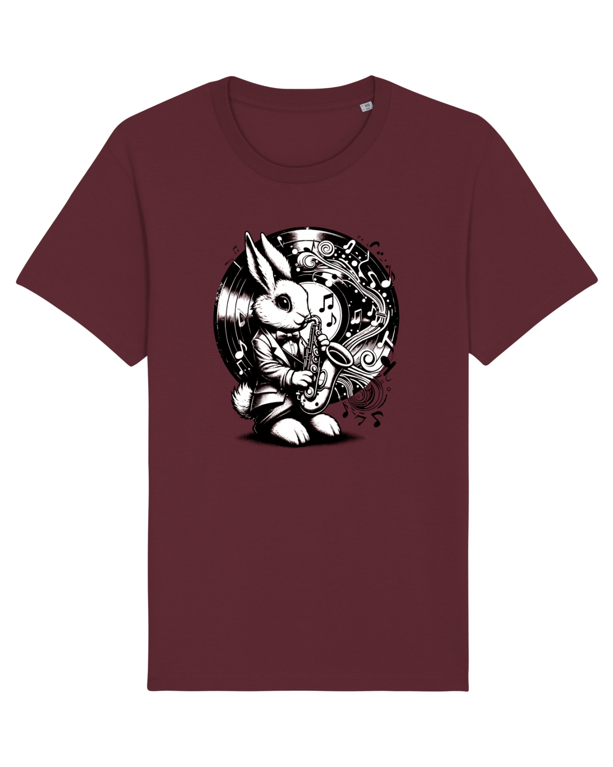 Tricou mânecă scurtă Unisex Rocker Burgundy