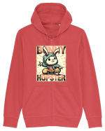 Hopster bunny - skater Easter bunny Hanorac cu fermoar Unisex Connector