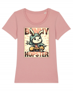 Hopster bunny - skater Easter bunny Tricou mânecă scurtă guler larg fitted Damă Expresser