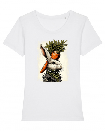Carrot head - punk Easter bunny White