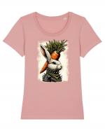 Carrot head - punk Easter bunny Tricou mânecă scurtă guler larg fitted Damă Expresser