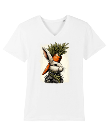 Carrot head - punk Easter bunny White