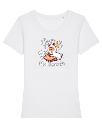 Drama Llama - Llama Drăguța Somnorosa Fără Dramă White