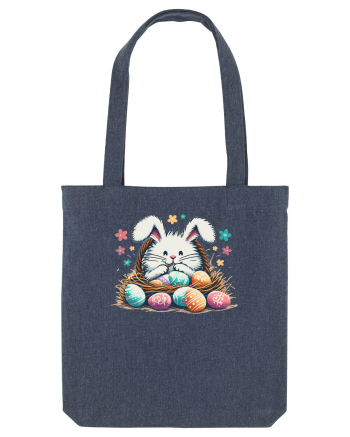 Easter Mood - iepuras dragut cu oua colorate Midnight Blue