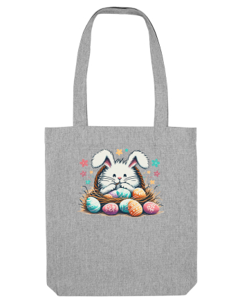 Easter Mood - iepuras dragut cu oua colorate Heather Grey