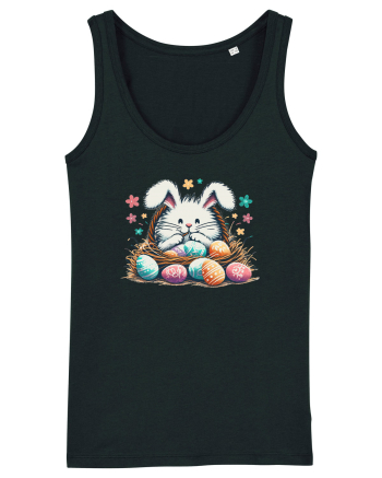 Easter Mood - iepuras dragut cu oua colorate Black