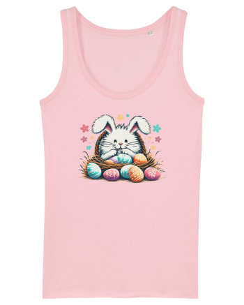 Easter Mood - iepuras dragut cu oua colorate Cotton Pink