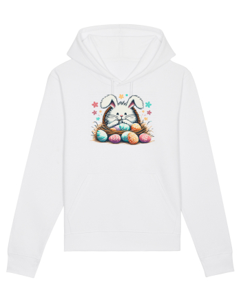 Easter Mood - iepuras dragut cu oua colorate White