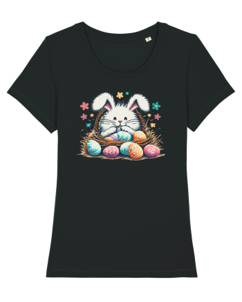 Easter Mood - iepuras dragut cu oua colorate Black