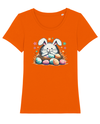 Easter Mood - iepuras dragut cu oua colorate Bright Orange