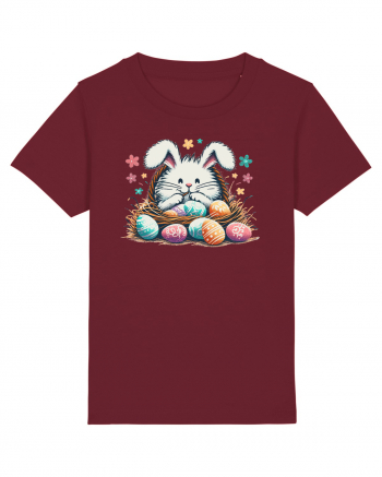 Easter Mood - iepuras dragut cu oua colorate Burgundy