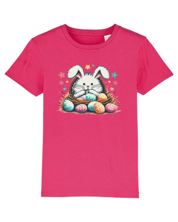 Easter Mood - iepuras dragut cu oua colorate Raspberry