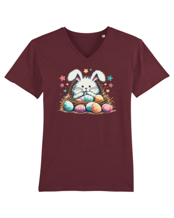 Easter Mood - iepuras dragut cu oua colorate Burgundy