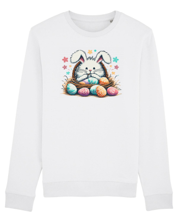 Easter Mood - iepuras dragut cu oua colorate White