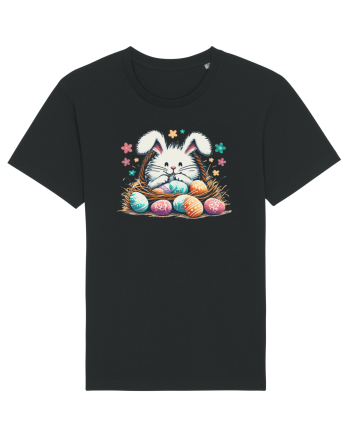 Easter Mood - iepuras dragut cu oua colorate Black