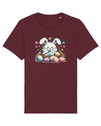 Easter Mood - iepuras dragut cu oua colorate Burgundy
