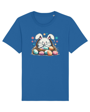 Easter Mood - iepuras dragut cu oua colorate Royal Blue