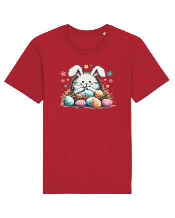 Easter Mood - iepuras dragut cu oua colorate Red