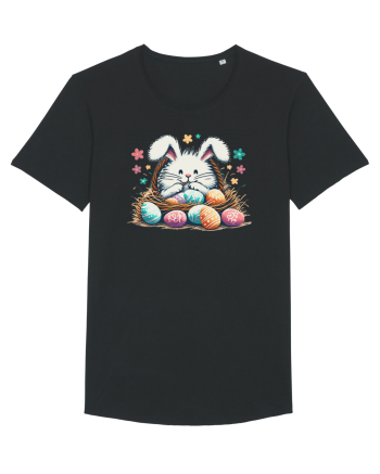 Easter Mood - iepuras dragut cu oua colorate Black