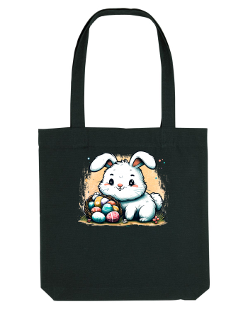Easter Mood - iepuras dragut cu oua colorate Black