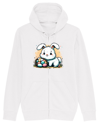 Easter Mood - iepuras dragut cu oua colorate White