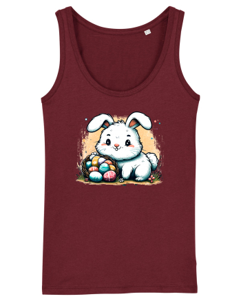 Easter Mood - iepuras dragut cu oua colorate Burgundy