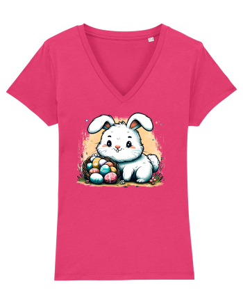 Easter Mood - iepuras dragut cu oua colorate Raspberry