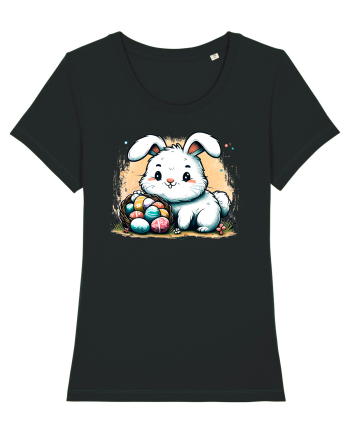 Easter Mood - iepuras dragut cu oua colorate Black