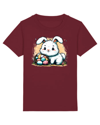 Easter Mood - iepuras dragut cu oua colorate Burgundy
