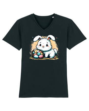 Easter Mood - iepuras dragut cu oua colorate Black