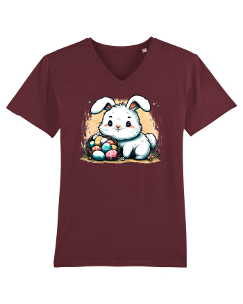 Easter Mood - iepuras dragut cu oua colorate Burgundy