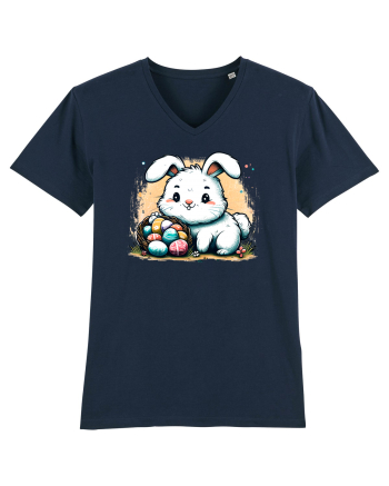 Easter Mood - iepuras dragut cu oua colorate French Navy
