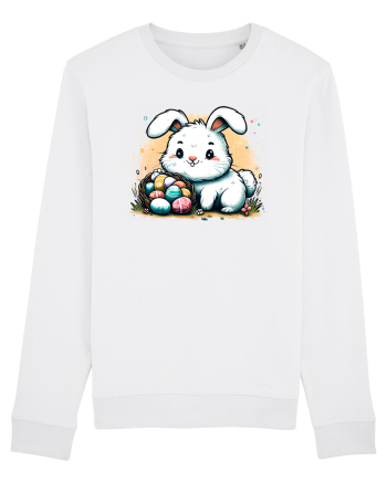 Easter Mood - iepuras dragut cu oua colorate White