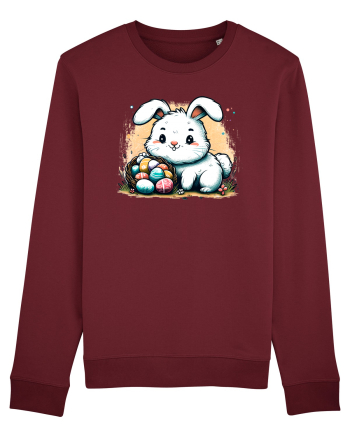 Easter Mood - iepuras dragut cu oua colorate Burgundy
