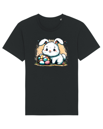 Easter Mood - iepuras dragut cu oua colorate Black