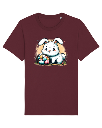 Easter Mood - iepuras dragut cu oua colorate Burgundy