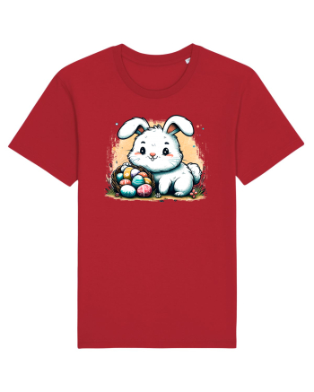 Easter Mood - iepuras dragut cu oua colorate Red