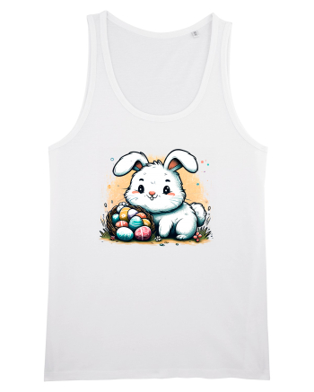 Easter Mood - iepuras dragut cu oua colorate White