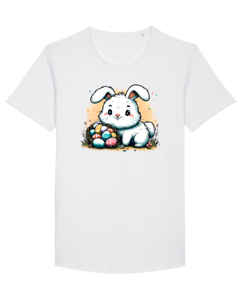 Easter Mood - iepuras dragut cu oua colorate White
