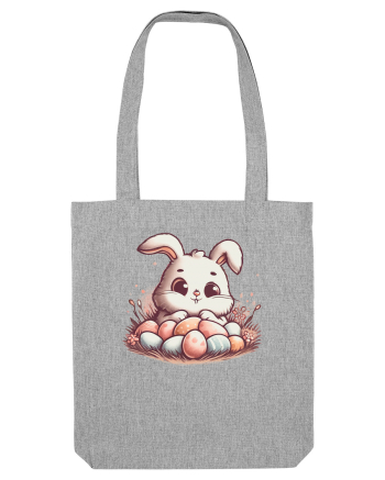 Easter Mood - iepuras dragut cu oua colorate Heather Grey
