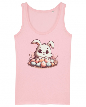 Easter Mood - iepuras dragut cu oua colorate Cotton Pink