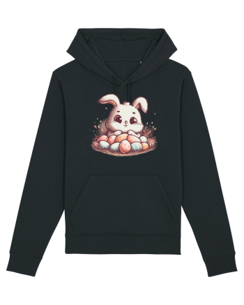 Easter Mood - iepuras dragut cu oua colorate Black