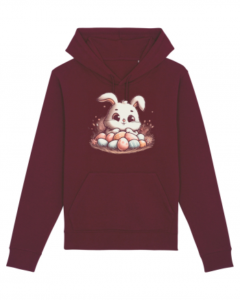 Easter Mood - iepuras dragut cu oua colorate Burgundy