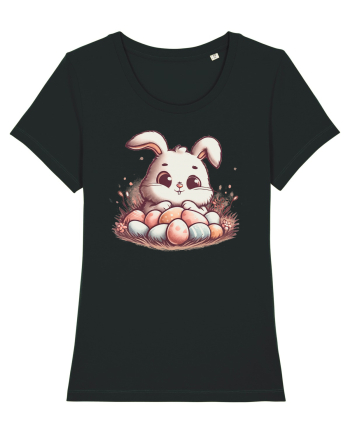 Easter Mood - iepuras dragut cu oua colorate Black