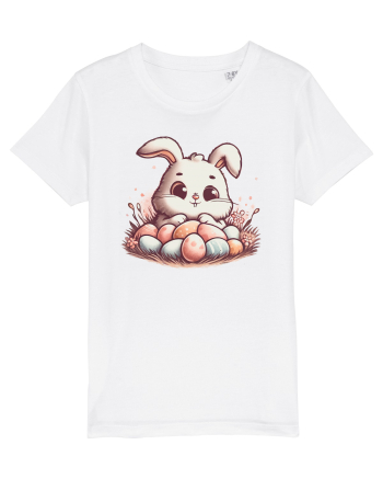 Easter Mood - iepuras dragut cu oua colorate White