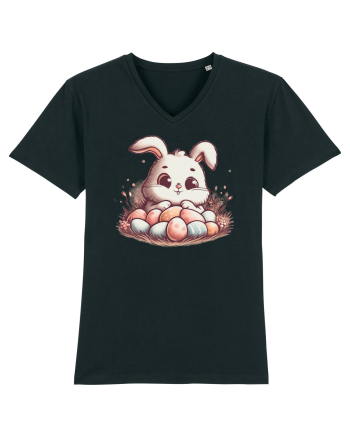 Easter Mood - iepuras dragut cu oua colorate Black