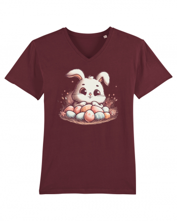 Easter Mood - iepuras dragut cu oua colorate Burgundy