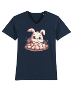 Easter Mood - iepuras dragut cu oua colorate Tricou mânecă scurtă guler V Bărbat Presenter