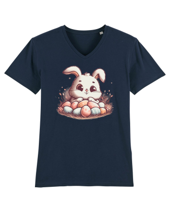 Easter Mood - iepuras dragut cu oua colorate French Navy